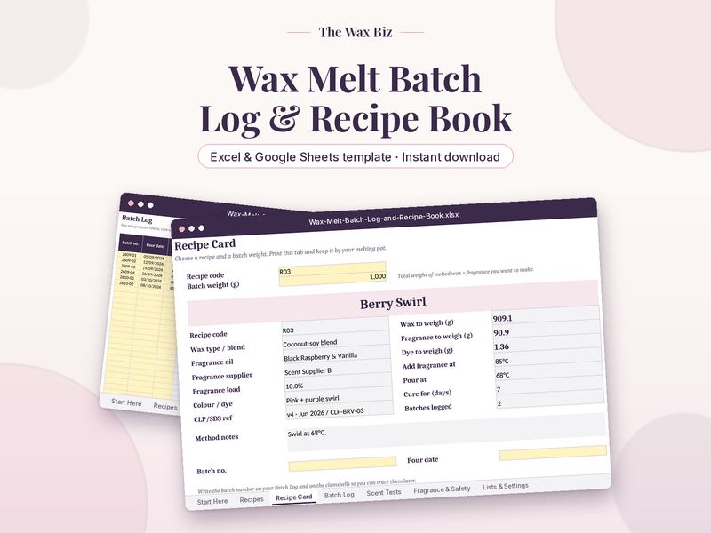 Batch Log & Recipe Book cover