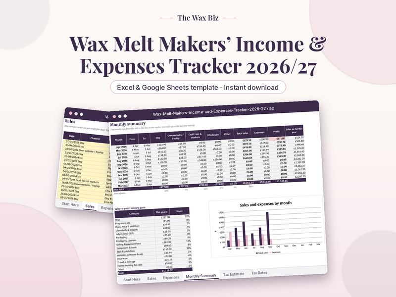 Income & Expenses Tracker 2026/27 cover